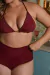 Biquíni Hot Pants Ilse Vinho Cherry #311160059 - News Distribuidora - Praia, Fitness e Lingerie em Atacado
