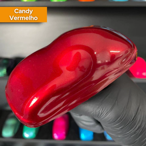 Kit Tinta Spray Automotivo Efeito Candy Vermelho