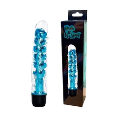 Vibrador Translúcido Formato Pênis 17 cm