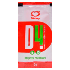 Lubrificante íntimo D4 Comestível sache 5g Sexy Fantasy - Fábrica da Sedução - loja online