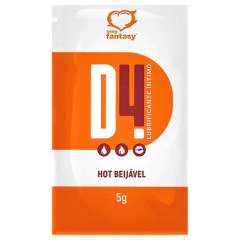 Lubrificante íntimo D4 Comestível sache 5g Sexy Fantasy - Fábrica da Sedução