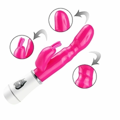Vibrador com Estimulador do Clitóris 12 Vibrações Recarregável - Fábrica da Sedução - comprar online