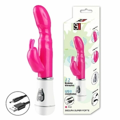 Vibrador com Estimulador do Clitóris 12 Vibrações Recarregável - Fábrica da Sedução - loja online