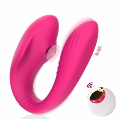 Vibrador de Casal com Pulsação Recarregável com Controle remoto - Fabrica da Sedução