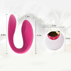 Vibrador de Casal com Pulsação Recarregável com Controle remoto - Fabrica da Sedução - loja online
