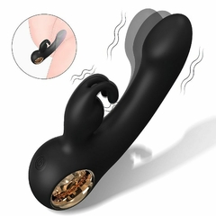 Imagem do Vibrador Vai e Vem Ponto G e clitóris Multivelocidades Recarregável - Finger Rabbit - S-Hande - Fabrica da Sedução