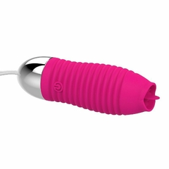 Vibrador Bullet com Estimulador de Língua na ponta Recarregável - Fábrica da Sedução
