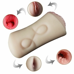 Masturbador Duplo Vagina e Ânus Cyberskin - Fabrica da Sedução - Fabrica da Sedução Sex Shop - Vibrador, Plug, Acessórios, Cosméticos e Muito Mais
