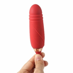 Vibrador em formato de rosa Vibrador de Ponto G e Clitóris com Vai e vem Recarregável - Fábrica da Sedução - Fabrica da Sedução Sex Shop - Vibrador, Plug, Acessórios, Cosméticos e Muito Mais