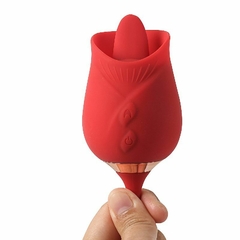 Vibrador em formato de rosa Vibrador de Ponto G e Clitóris com Vai e vem Recarregável - Fábrica da Sedução na internet