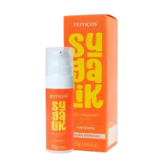 SUGALIK GEL PULSANTE SUGADOR LÍQUIDO BEIJÁVEL SABOR TANGERINA 15G FEITIÇOS - FABRICA DA SEDUÇÃO - comprar online