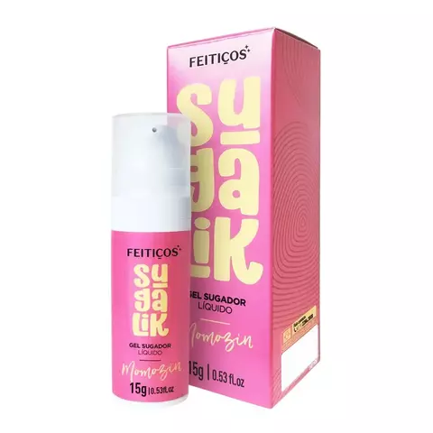 SUGALIK GEL PULSANTE SUGADOR LÍQUIDO BEIJÁVEL SABOR MOMOZINHO 15G FEITIÇOS - FABRICA DA SEDUÇÃO