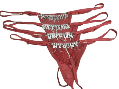 Calcinha com Escrita em Strass no Bumbum Tamanho Único - Fabrica da Sedução - loja online