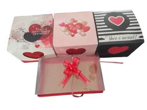 CAIXA PRA PRESENTE ESPECIAL DIA DOS NAMORADOS DECORAÇÃO KIT ROMANTICO - FÁBRICA DA SEDUÇÃO - comprar online