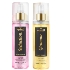 Body Splash Spray Iluminado Corporal Colônia Apinil 200 ml - FABRICA DA SEDUÇÃO
