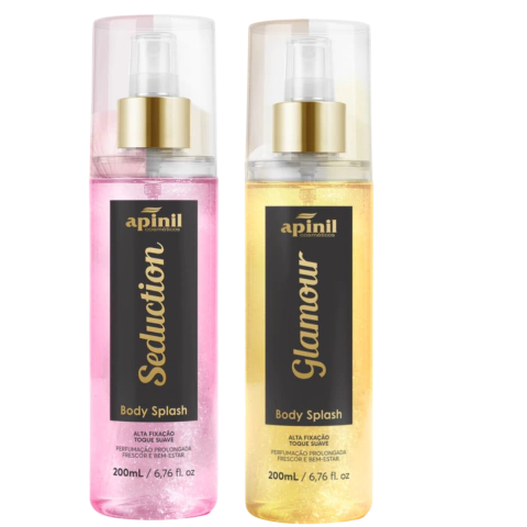 Body Splash Spray Iluminado Corporal Colônia Apinil 200 ml - FABRICA DA SEDUÇÃO