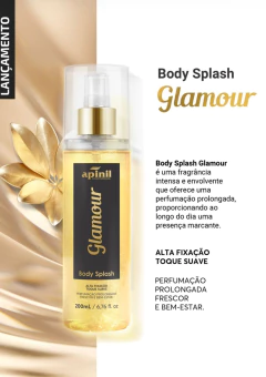 Body Splash Spray Iluminado Corporal Colônia Apinil 200 ml - FABRICA DA SEDUÇÃO na internet