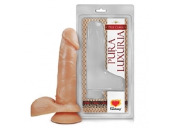 Pênis de Borracha com Escroto e Ventosa 16 x 3,2 cm - Sexy Fantasy