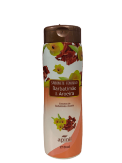 Sabonete Íntimo Feminino Barbatimão e Aroeira 200 ml Apinil - Fábrica da Sedução
