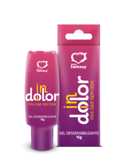 INDOLOR GEL DESSENSIBILIZANTE ANESTESICO 15 gr SEXY FANTASY - FABRICA DA SEDUÇÃO