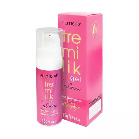 TREMILIK GEL VIBRADOR LÍQUIDO BEIJÁVEL SABOR MOMOZIN 15G FEITIÇOS - FABRICA DA SEDUÇÃO
