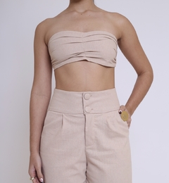 Top faixa linho Peniche - comprar online