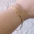 Pulseira Elos Retangulares Banhada a Ouro 18k na internet