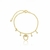 Pulseira Infantil Minnie ou Mickey Banhada a Ouro 18k