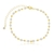 Pulseira Mini Esferas e Mini Pérolas Banhada a Ouro 18k