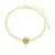 Pulseira Tigre Cravejado de Zircônias Banhado a Ouro 18k