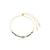 Pulseira Regulável Zircônias Coloridas Banhada a Ouro 18k