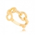 Anel Elos de Correntes Banhado a Ouro 18k