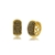 Argola Cravejada de Zircônias Pretas Banhada a Ouro 18k
