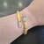 Bracelete Cobra Cravejado de Zircônias Cristais Banhado a Ouro 18k - Diva Flor Semijoias