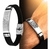 Bracelete Emborrachado Placa Pai Nosso em Aço Inox
