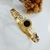 Bracelete Ponto Preto Central e Cravejado de Zircônias Cristais Banhado a Ouro 18k