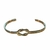 Bracelete Duplo Nó Regulável Banhado a Ouro 18k - comprar online