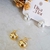 Brinco Mini Gotinha Lisa Banhado a Ouro 18k e Prata - comprar online