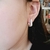 Brinco de Argola Retangular Lisa Banhado a Ouro 18k e Prata - comprar online