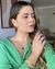 Conjunto Colar e Brincos de Coração Verde Brasil Banhado a Ouro 18k - comprar online