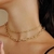 Colar Choker Mini Elos Banhado a Ouro 18k e Prata