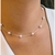 Colar Choker Pérolas Banhado a Prata