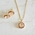Conjunto Colar e Brincos Zircônia Salmão e Mini Zircônias Coloridas Banhado a Ouro 18k na internet