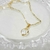 Colar Coração Zircônia Cristal Banhado a Ouro 18k ou Prata