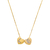 Colar Personalizado Corações com Iniciais Cravejada de Mini Zircônias Banhado a Ouro 18k ou Prata