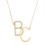 Colar Personalizado Iniciais Lisa e Zircônias Banhado a Ouro 18k ou Prata