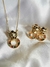Conjunto Tigre Círculo de Zircônias Coloridas Banhado a Ouro 18k e Prata - comprar online