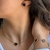 Conjunto de Colar e Brincos Trevo Preto ou Branco Banhado a Ouro 18k - loja online