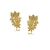 Brinco Laço Cravejado de Zircônias Banhado a Ouro 18k