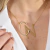 Colar Personalizado Iniciais Lisa e Zircônias Banhado a Ouro 18k ou Prata - comprar online